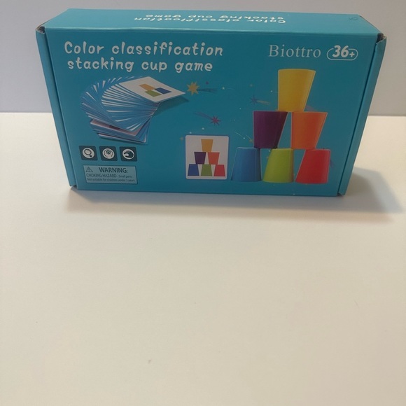 New Montessori Toy Color Classification Stacking Cup Game for Boys and Girls. - Picture 2 of 4